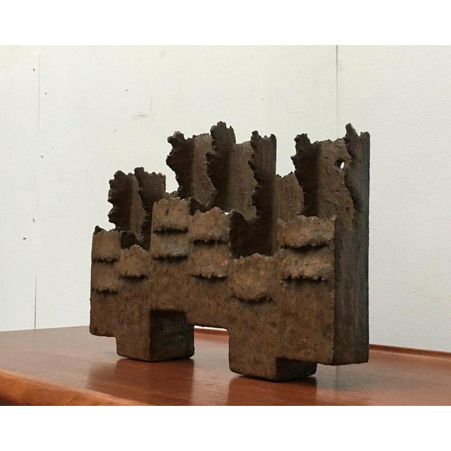 Brutalist Studio Pottery Wall Lamp For Sale - Image 14 of 18