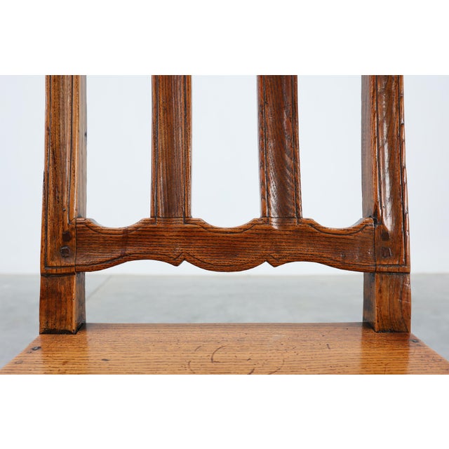 Antique Carved Oak Side Chair, France For Sale - Image 14 of 17