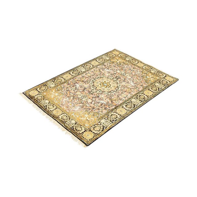 Mid-Century Modern Mid-Century Modern Silk Rug, 1960s For Sale - Image 3 of 14