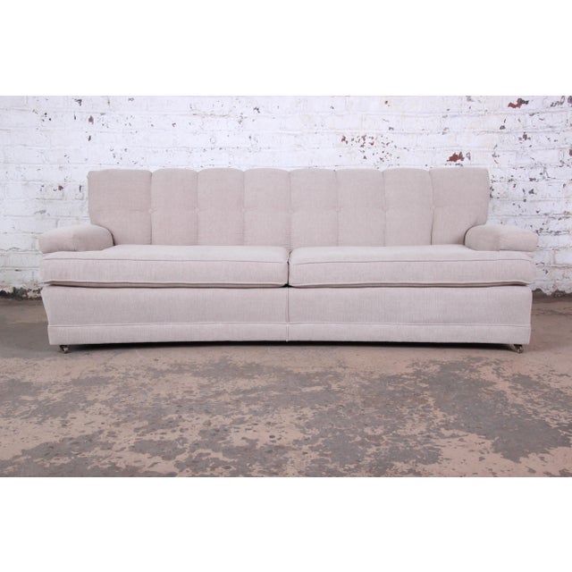 Mid Century Modern Curved Tufted Sofa Newly Reupholstered Chairish
