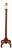 English Turn of the Century Oak Barley Twist Floor Lamp with Quadripod Base For Sale