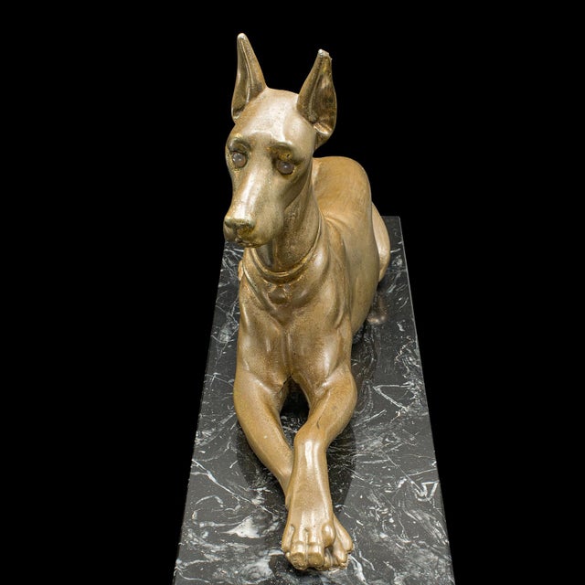 Metal 1930's Vintage Great Dane Figure For Sale - Image 7 of 10