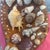 1990s Mid-Century Biomorphic Carved Walnut Heart-Shaped Centrepiece Bowl With Integrated Seashell Mosaic For Sale - Image 5 of 8