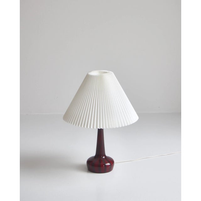 Blown Glass Table Lamp by Esben Klint for Le Klint & Holmegaard, Denmark, 1970s For Sale - Image 6 of 12