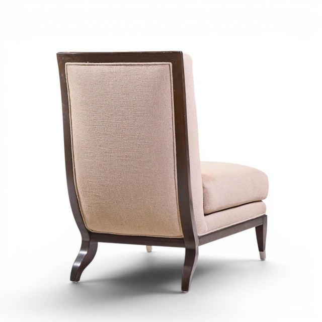 William Switzer Chaise Apollon Collection Armless Slipper Chairs - Pair For Sale - Image 10 of 13