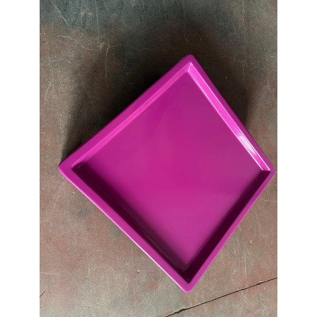 Nice low small 1960s coffee table, either for interior or exterior use. Professionally repainted by a specialized company.