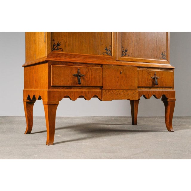 Art Nouveau Linen Wardrobe For Sale - Image 9 of 18