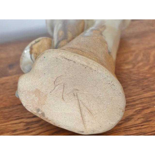 2010s Organic Modern Studio Pottery Vase For Sale - Image 5 of 6