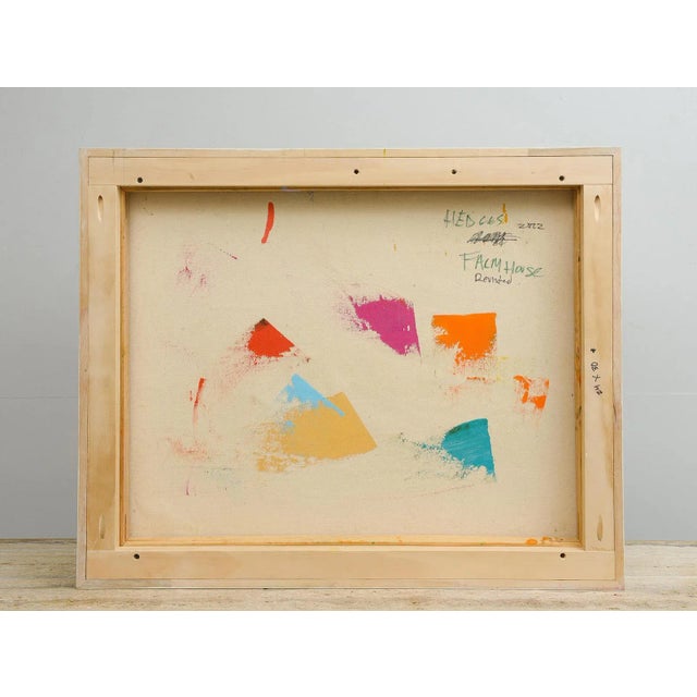 Textile Michael Hedges "Farmhouse Revisited" Oil on Canvas For Sale - Image 7 of 8