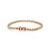 Yellow 6.02ct Round Cut Multi Sapphire Bezel-Set Tennis Bracelet in 14k Yellow Gold For Sale - Image 8 of 14