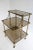 Mid-Century French Brass & Smoked Glass Three Tiered Drinks Trolley, 1970s For Sale - Image 6 of 11