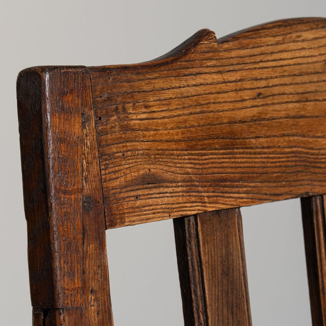 French 19th Century France Brown Wood Lounge Chair For Sale - Image 3 of 11