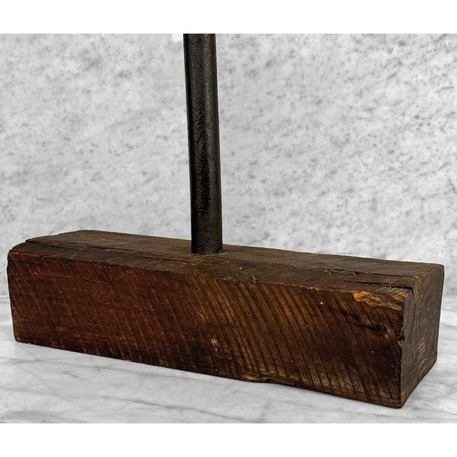 Brown Antique English Cobblers Cast Iron Anvil Stand - 17" For Sale - Image 8 of 10