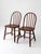 Farmhouse Vintage Windsor Style Spindle Back Chairs Pair For Sale - Image 3 of 14