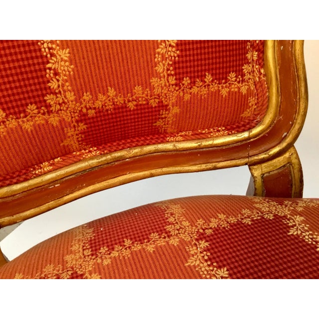 19th Century Venetian Louis XV Style Painted and Gilt Armchairs- A Pair For Sale - Image 11 of 13