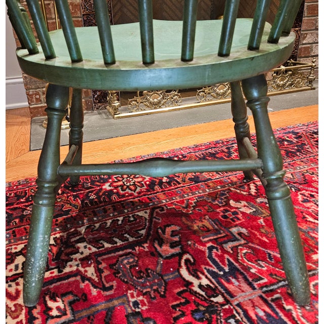 Mid 19th Century Conant Bros. Maple Comb Back Chair For Sale - Image 12 of 14