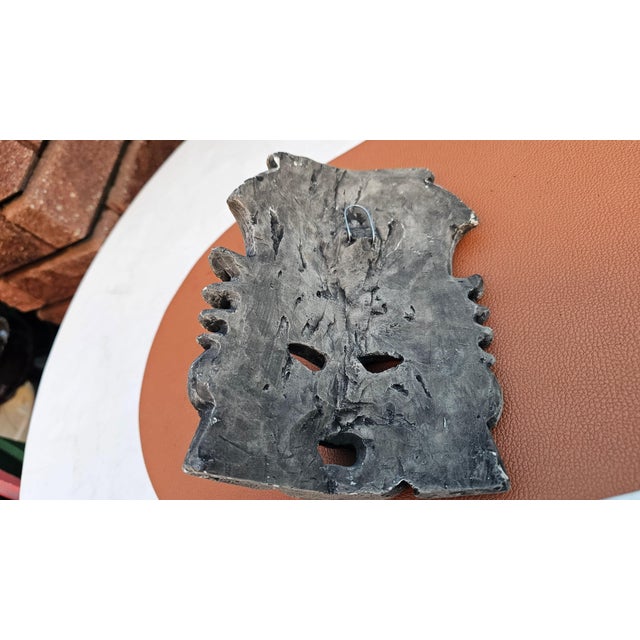 Vintage Pre-Columbian Style Ceramic Wall Mask, 1950s For Sale - Image 3 of 7