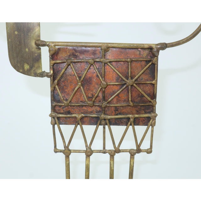 Curtis Jere Jarc French Brutalist Metal Cat Sculpture, 1970's For Sale - Image 4 of 14