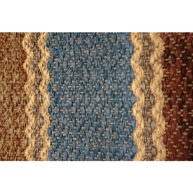 1950s Rag Rug Swedish Mid Century Vinyl For Sale - Image 5 of 9