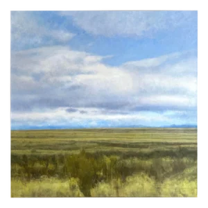 Western Landscape Painting - Big Sky Montana Summer Prairie by James Bason