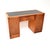 Wood Art Deco Satin Birch Leather Top Pedestal Desk, 1930 For Sale - Image 7 of 11