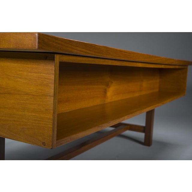 Mid-Century Modern Swedish Freestanding Teak Architect Desk, 1960s For Sale - Image 3 of 14