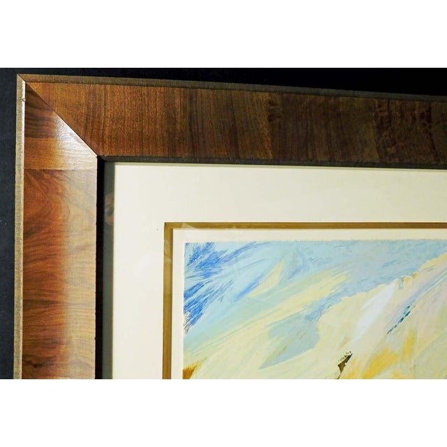 Impressionist 1990s Earl Biss "Spring of the Rainbow Warriors" Serigraph, New Custom Framed Hand Signed For Sale - Image 3 of 5