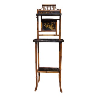 Bamboo Lacquered Display Stand,France 19th Century For Sale