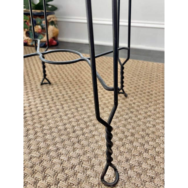 Textile Mid 20th Century Vintage Vanity Stool For Sale - Image 7 of 9