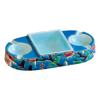 Art Deco French Ashtray in Longwy Enamels, 1925 For Sale