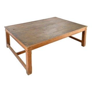 Large Solid Wood Table For Sale