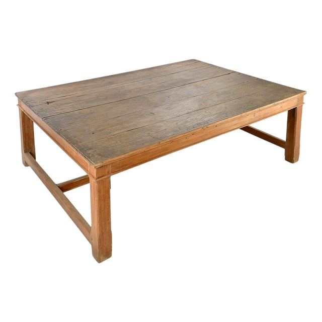 Large Solid Wood Table For Sale