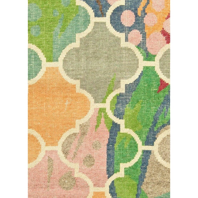 Vibrant Abstract Modern Hand-Knotted Wool Rug by Doris Leslie Blau For Sale - Image 4 of 8