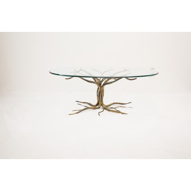1960s Coffee Table with Forged Metal Frame by Salvino Marsura, 1960s For Sale - Image 5 of 16