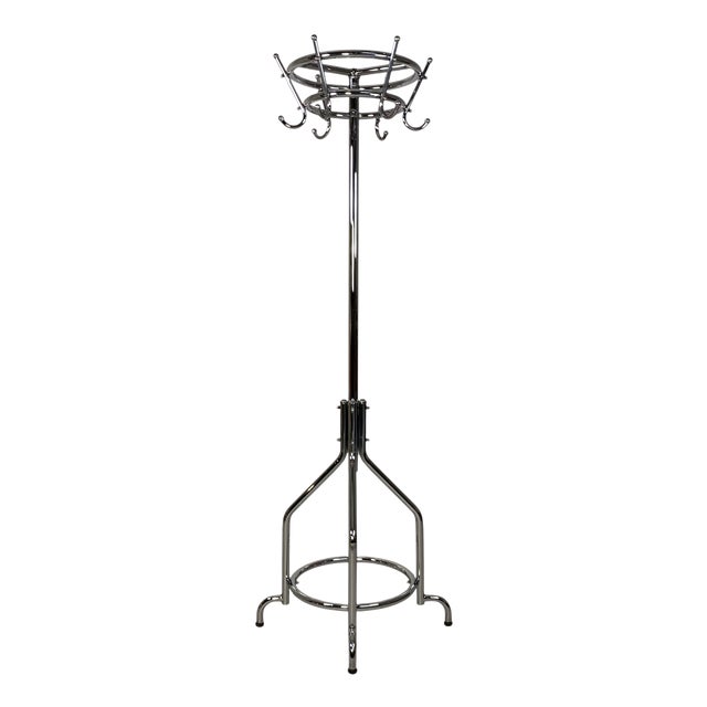 Freestanding Coat Rack with 6 Double Hooks from Tubax, 1950s For Sale