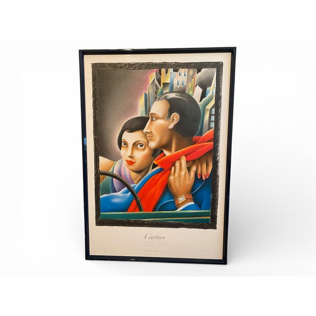 Framed Cartier Joailliers Numbered Lithographic Poster, 1985 For Sale - Image 11 of 11