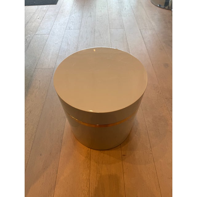 Resource Decor Lacquer/Rose Gold Accent Table For Sale - Image 4 of 10