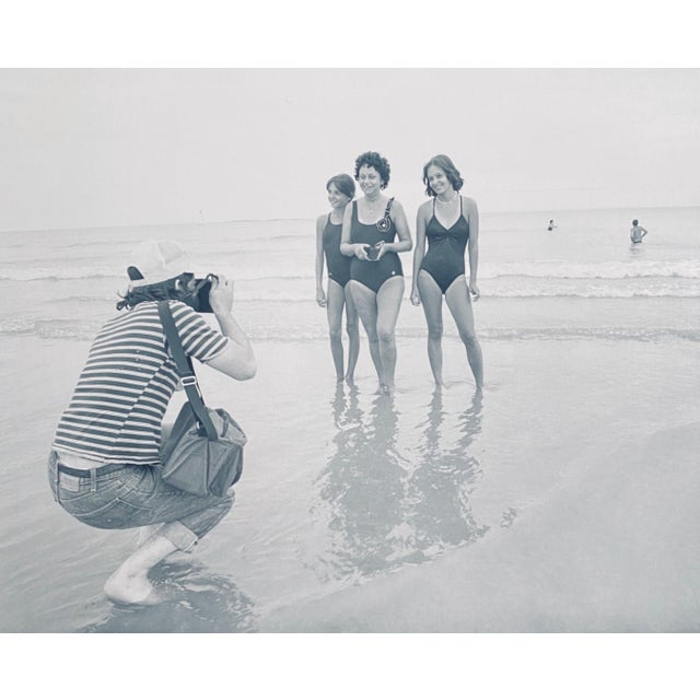 Dick Lebowitz And Tom Young, Vintage Silver Gelatin Photograph Print, Girls on a Beach Photo, Two Man Show, 1982 For Sale - Image 4 of 7