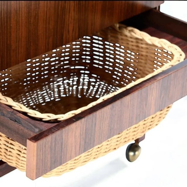 Rosewood Bar Trolley from Erling Torvits, Denmark, 1960s For Sale - Image 6 of 14