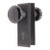 Vintage Classic Black Ceramic & Cast Iron Door Knob Set For Sale