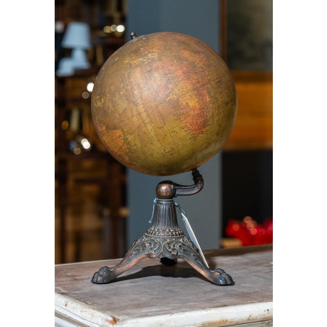 World Map Globe from W.A.K. Johnson For Sale - Image 4 of 4