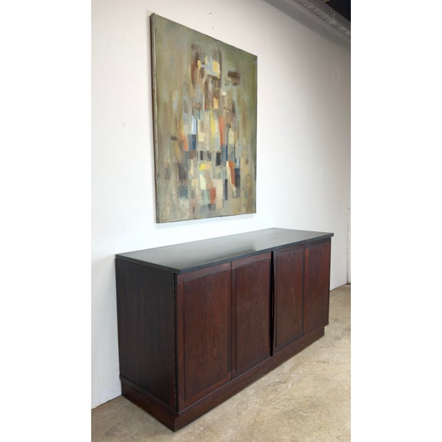 Mid-Century Modern Mid-Century Modern Walnut and Slate Cabinet Designed by Jack Cartwright for Founders Furniture. For Sale - Image 3 of 12