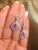 Metal 2.90 Carat Pink Sapphire Diamond Drop Earrings, A Pair For Sale - Image 7 of 8