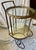Early 20th Century Italian Rotating Round Brass & Glass Bar/Desert Cart Trolley Removeable Tray For Sale - Image 9 of 12