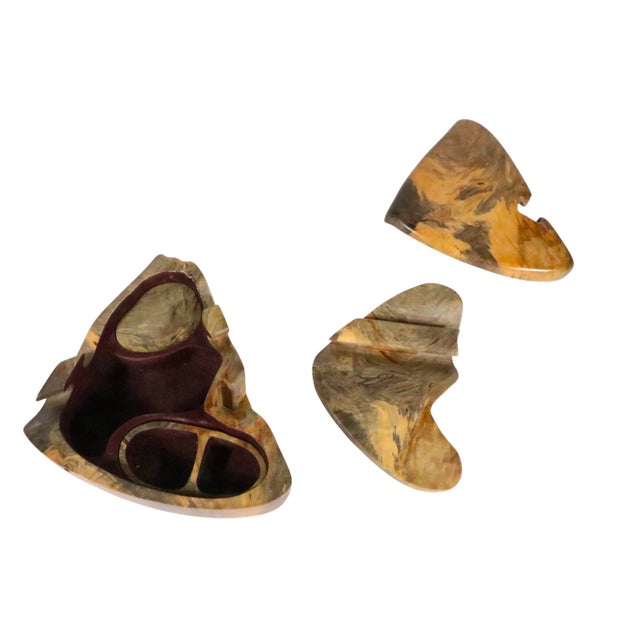 Postmodern Late 20th Century Richard Rothbard Burl Wood Puzzel Jewelry Box For Sale - Image 3 of 15