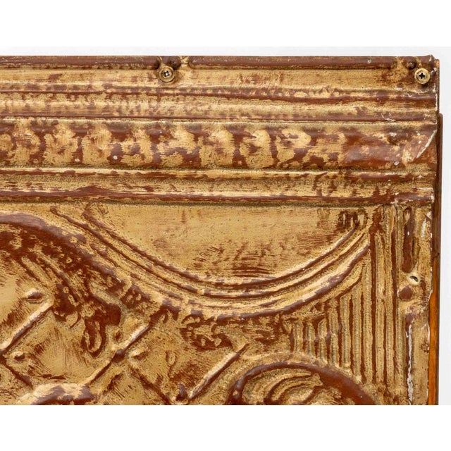 Musical Motif Gilt Metal Architectural Element Panel | Chairish