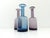 Blue Vintage Gulvvase Vases by Otto Brauer for Holmegaard, Denmark, 1960s, Set of 3 For Sale - Image 8 of 8
