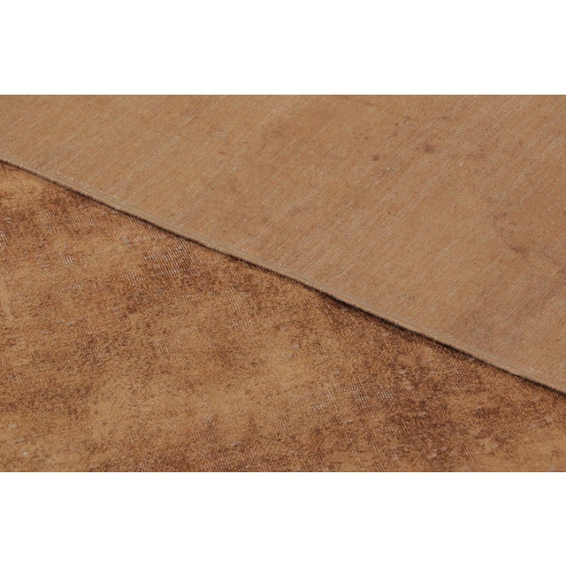Vintage Distressed Textural Rug in Beige & Brown Tones - Rug & Kilim For Sale - Image 9 of 9