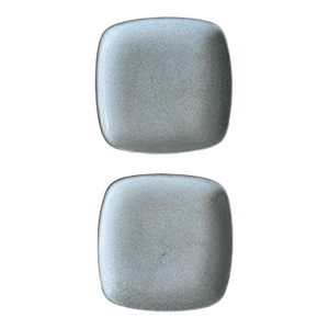 Vintage Glidden Pottery Speckled Square Plates – Mid-Century California Stoneware, Set of 2