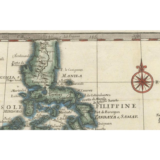 Map of the Philippines and Eastern Indonesia Spice Islands by Tirion, 1738 For Sale - Image 6 of 7